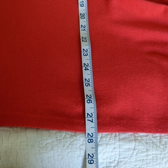 ALFANI Pink Scoop Neck Shark bite hem Ribbed Top S - Picture 12 of 13